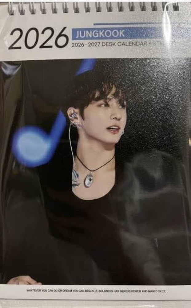 Amazon.co.jp: ジョングク グッズ 2026年-2027年 2年分 卓上カレンダー