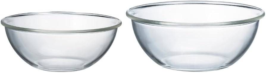 Amazon｜HARIO(ハリオ) 耐熱ガラス製 浅型 ボウル 2個セット 2000ml