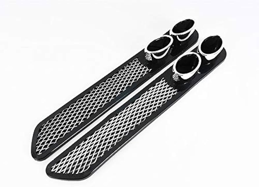 Amazon.co.jp: 3D成型ダミーマフラー 【ブラック】 左右セット 装飾用