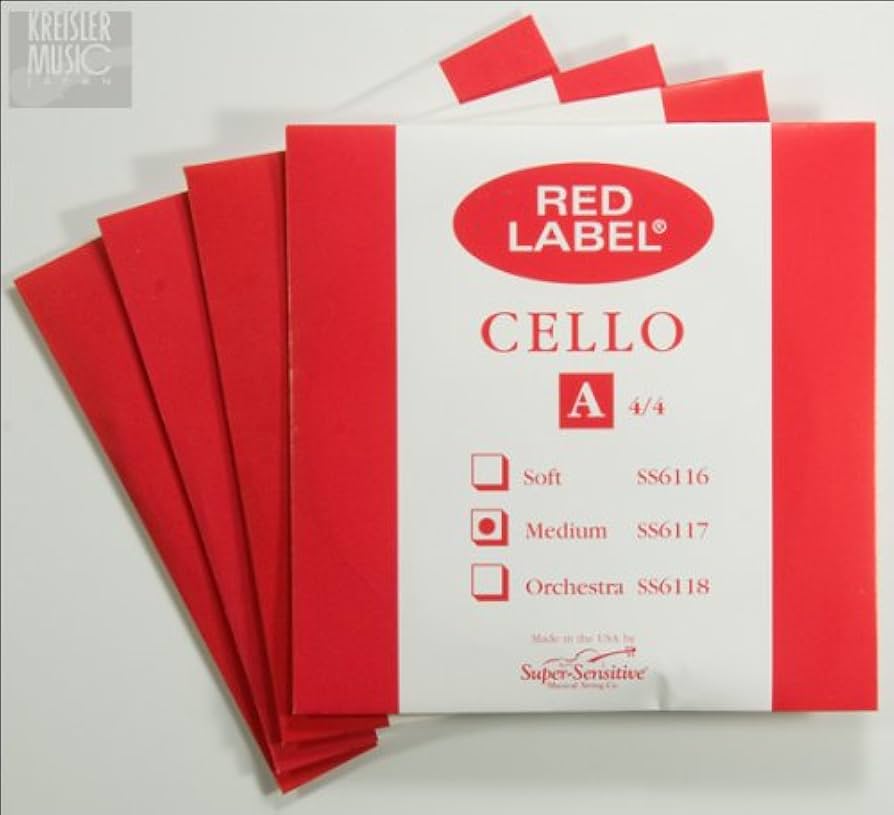 Amazon | チェロ弦 Red Label 4/4サイズ 4弦セット スーパー