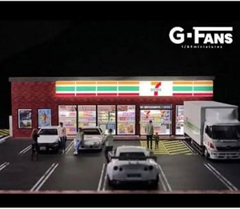 Amazon | コンビニ ジオラマ 組み立て式 セブンイレブン 7-11 164