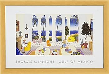 Amazon.co.jp: トーマスマックナイトの南国風 絵画 額入りポスター