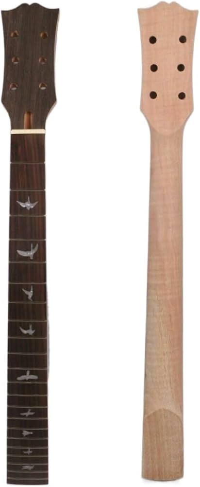 Amazon.co.jp: エボニー指板ギターネック 22 フレット 24 インチ