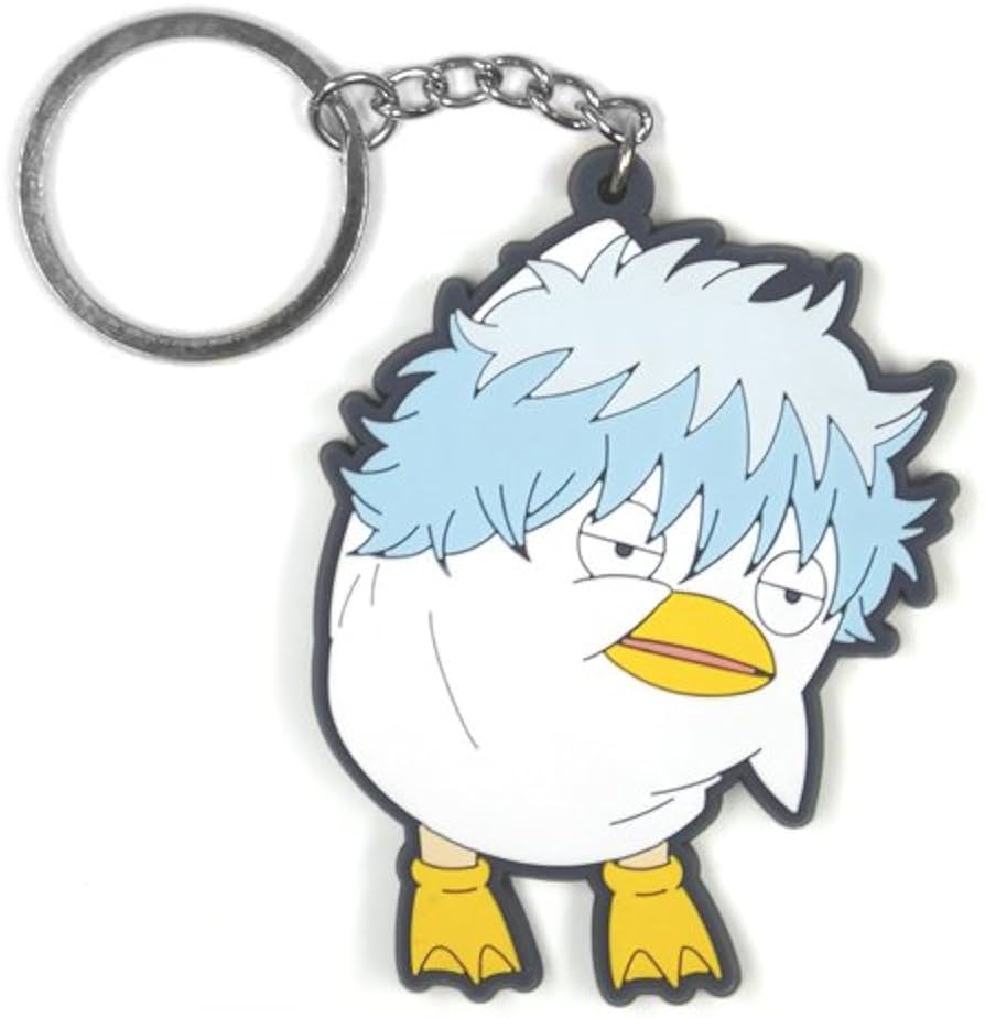 Amazon.co.jp: 銀魂 銀時エリザベス風 つままれキーホルダー : ホビー