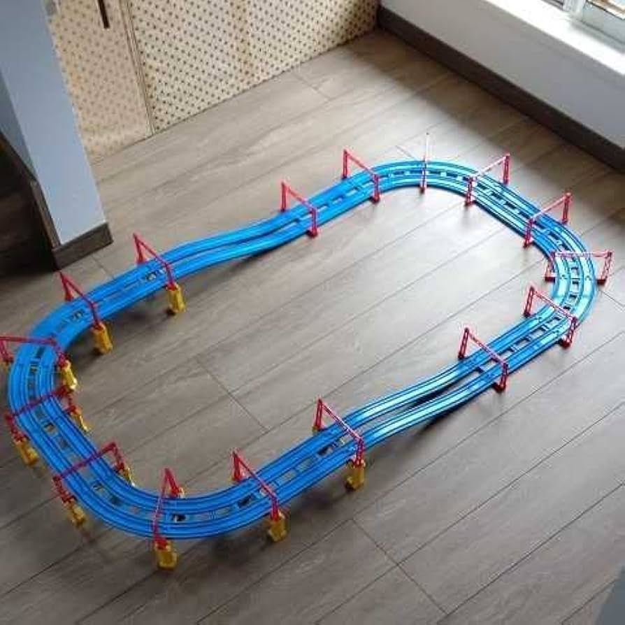 Amazon | アップダウン複線レイアウト坂レール4曲線8直線(わたり