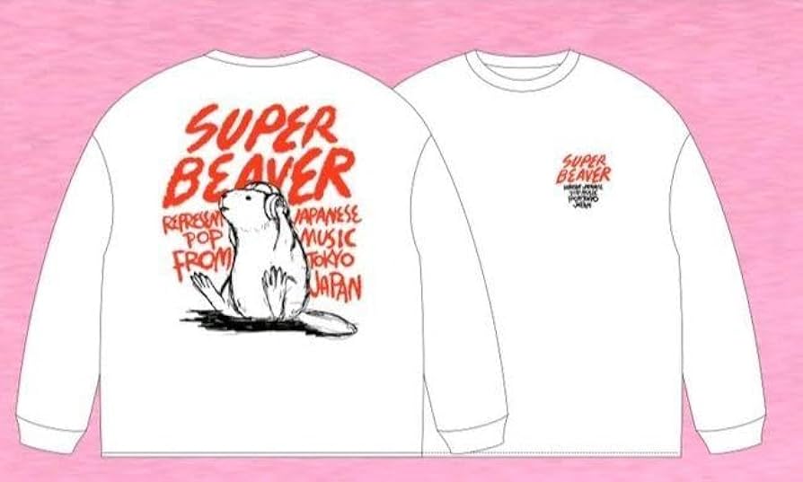 Amazon.co.jp: SUPER BEAVER ミュージックビーバーロングスリーブT