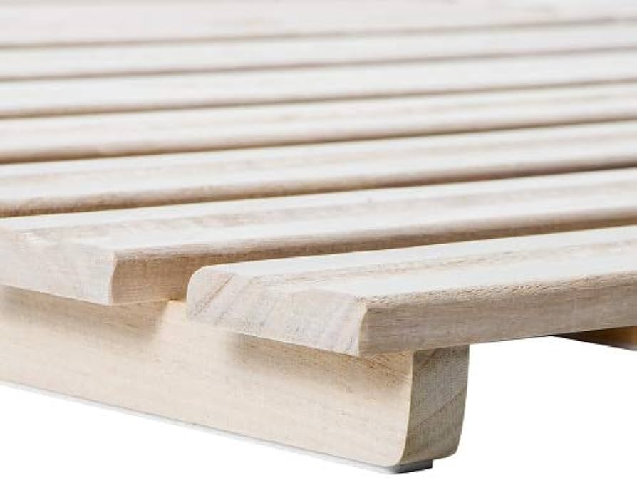 Amazon｜すのこベッド 折りたたみ 折りたたみベッド 二つ折り天然桐