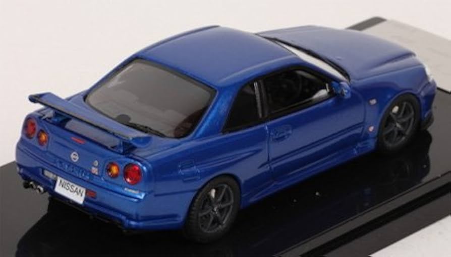 Amazon | WIT'S 1/43 SKYLINE GT-R V spec R34 ベイサイドブルー 完成