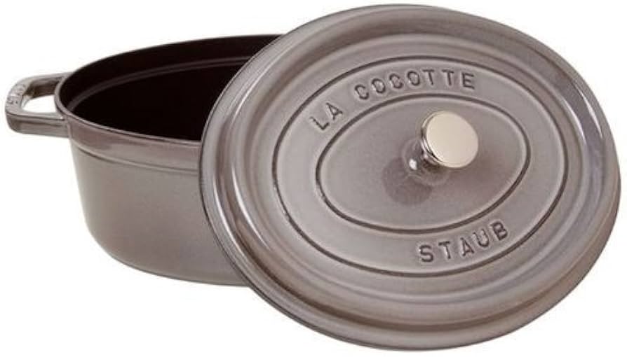 Amazon.com: staub La Cocotte Oval 40500-276 Pico Cocotte Oval Gray