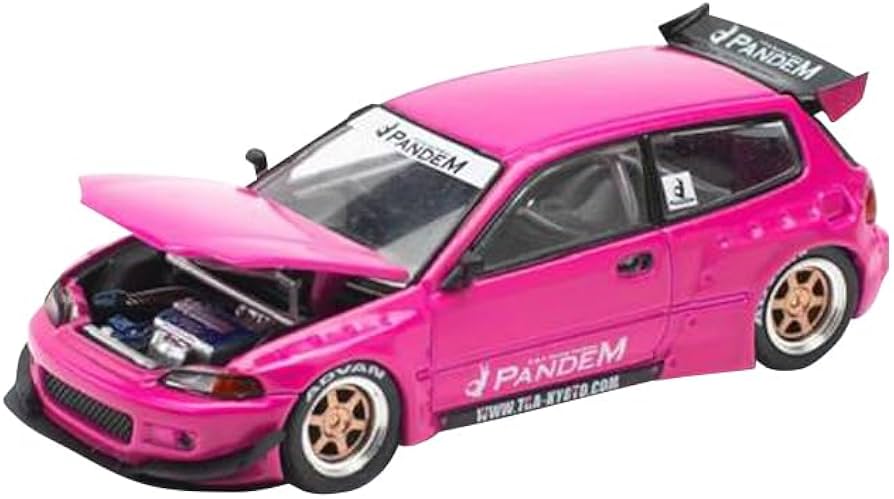 Amazon | POP RACE x Enigma 1/64 パンデムシビック EG6 - ピンク 完成