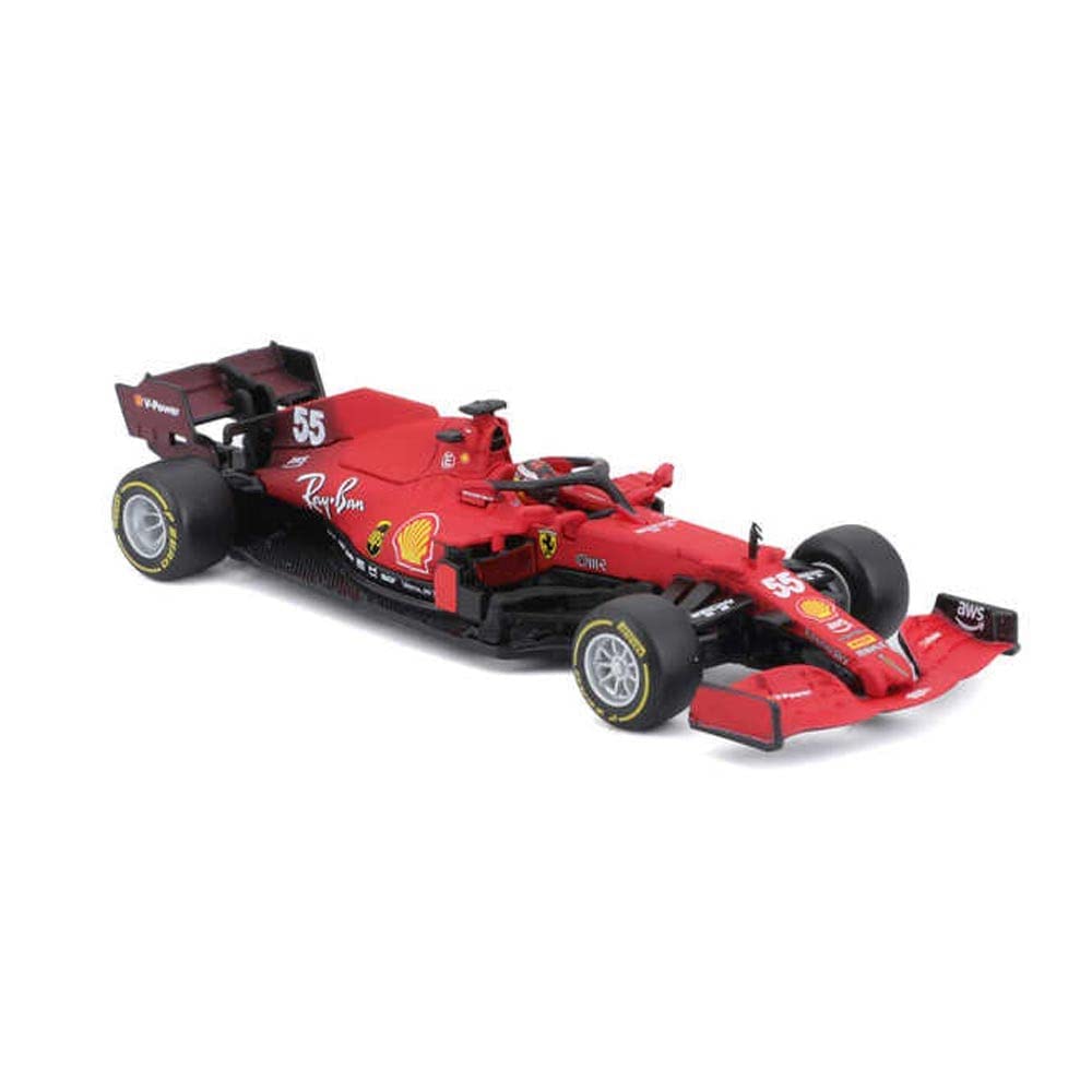 Amazon.com: Bburago B18-36828S 1:43 F1 2021 Ferrari SF21 with