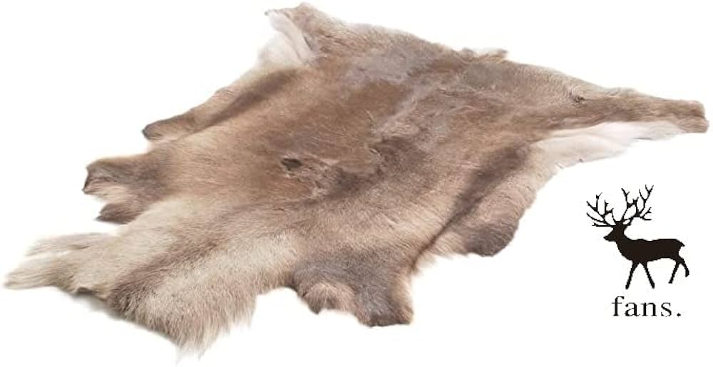 Amazon.co.jp: トナカイ毛皮 天然上質毛皮 REINDEER HIDE Pokka ラップ