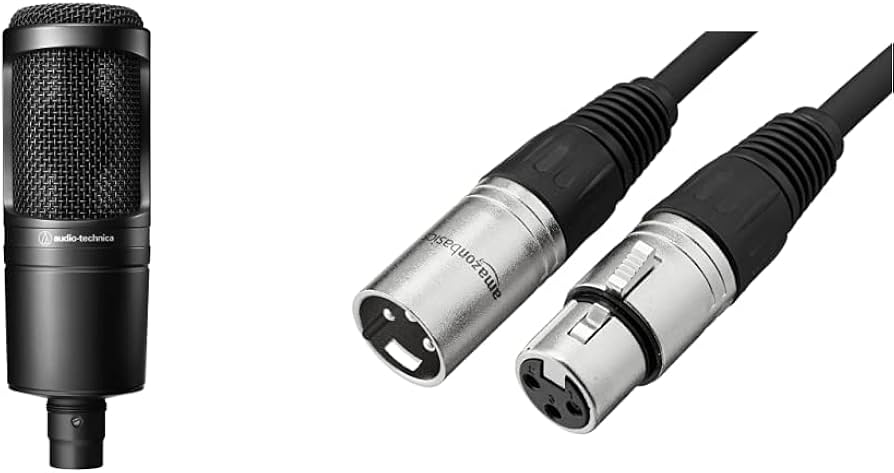 Amazon.com: Audio-Technica AT2020 Cardioid Condenser Studio XLR