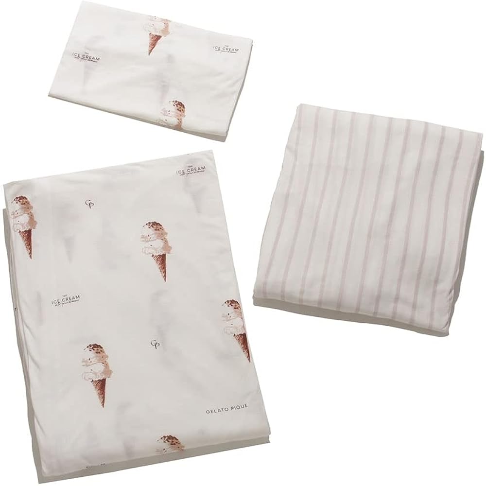 Amazon.co.jp: [ジェラート ピケ] 寝具 sleep アイス柄3点セット