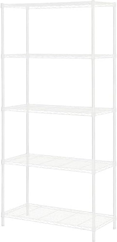 Amazon｜ニトリ(NITORI) スチールラック CUSTOM 4段 ホワイト 幅85