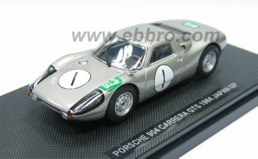 Amazon | エブロ 1/43 ポルシェ904カレラ GTS 日本GP 1964 シルバー