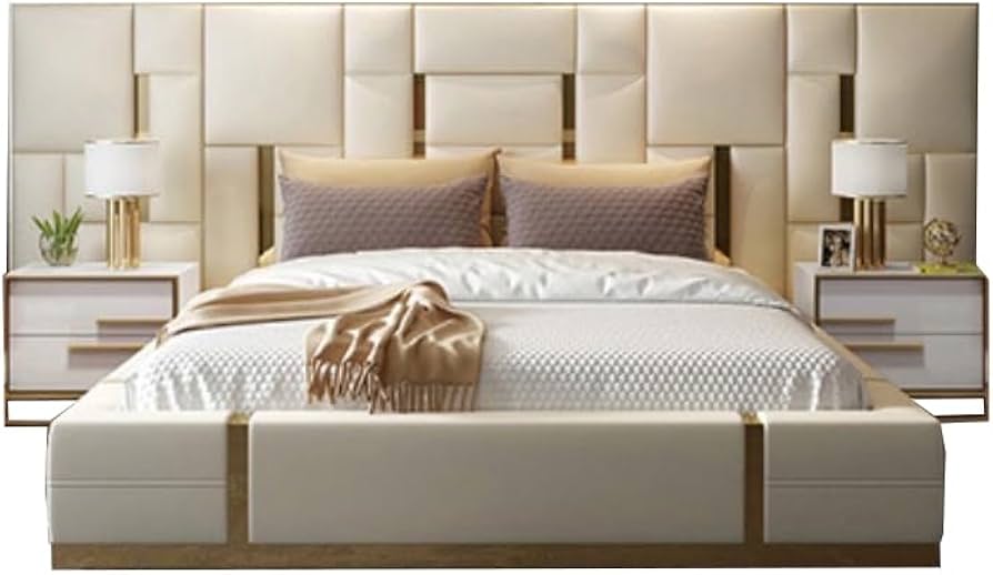 Amazon｜DXラグジュアリーベッド ソフトレザー クイーンサイズ キング