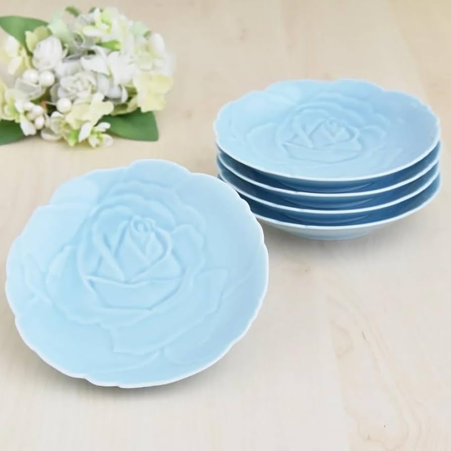 Amazon.co.jp: 香蘭社 青磁ばら・銘々皿揃 X2993-FQB4 : ホーム＆キッチン