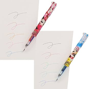 Amazon.co.jp: ディズニー ミニーマウス ボールペン 5色 2本セット