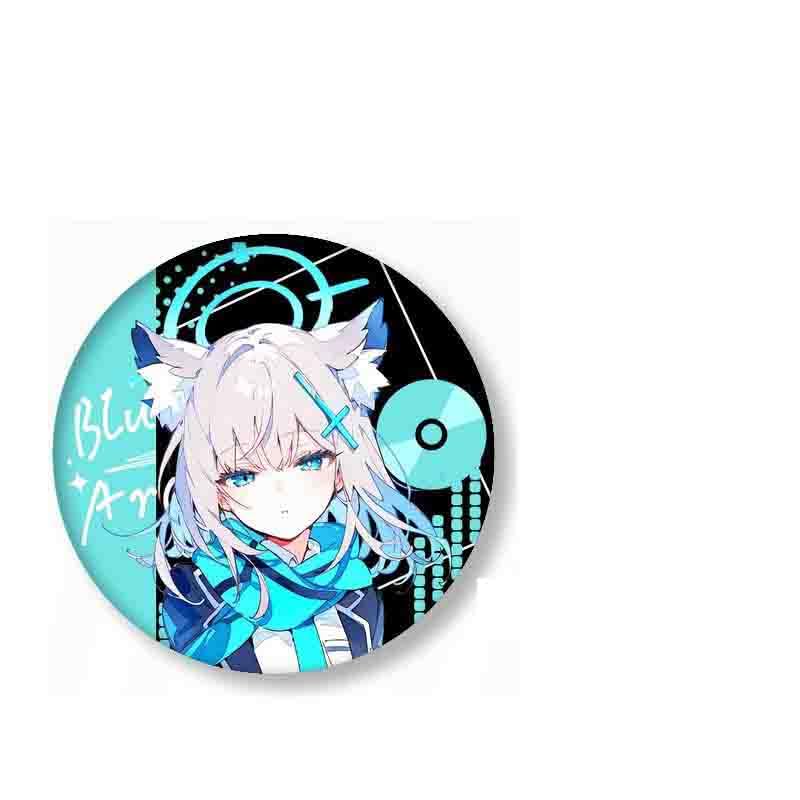 Amazon.co.jp: ブルーアーカイブ 缶バッジ ブローチ バッジ 6個セット