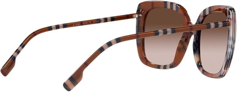 Amazon.com: BURBERRY Sunglasses BE 4323 400513 Caroll Check Brown