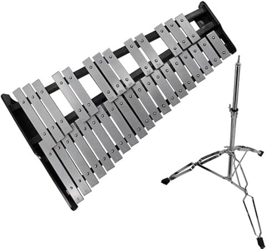 Amazon | 32音 鉄琴 折り畳み グロッケン 卓上鉄琴 ブラケットを含み