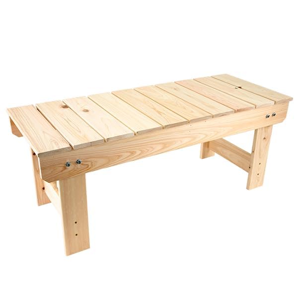 Amazon.co.jp: 国産 ひのき縁台 国内自社生産 約 高さ360 × 幅360 mm