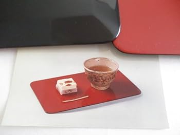 Amazon.co.jp: 輪島塗 大崎漆器店 兼用盆 5枚 トレー 盆 銘々皿 天然木