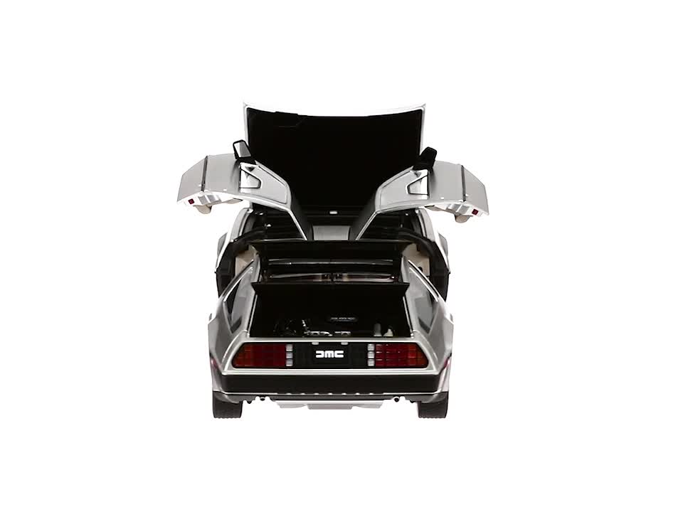 Amazon | AUTOart 1/18 デロリアン DMC-12 サテンシルバー 完成品