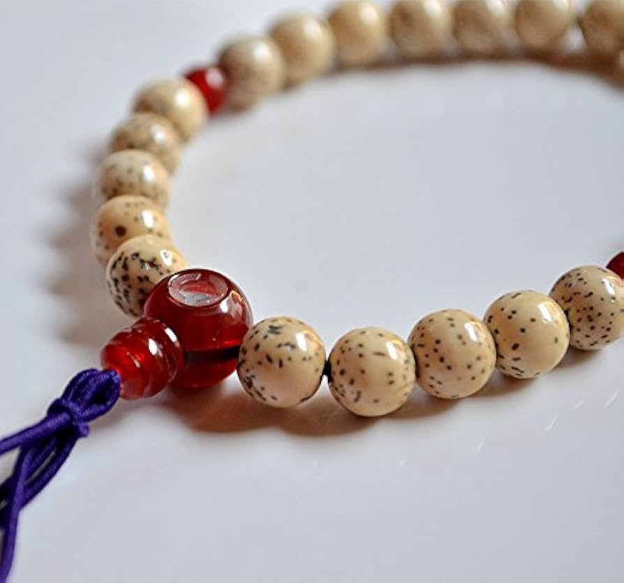 Amazon | 【卯年・文殊菩薩ブレス】星月菩提樹腕輪念珠〔瑪瑙仕立て