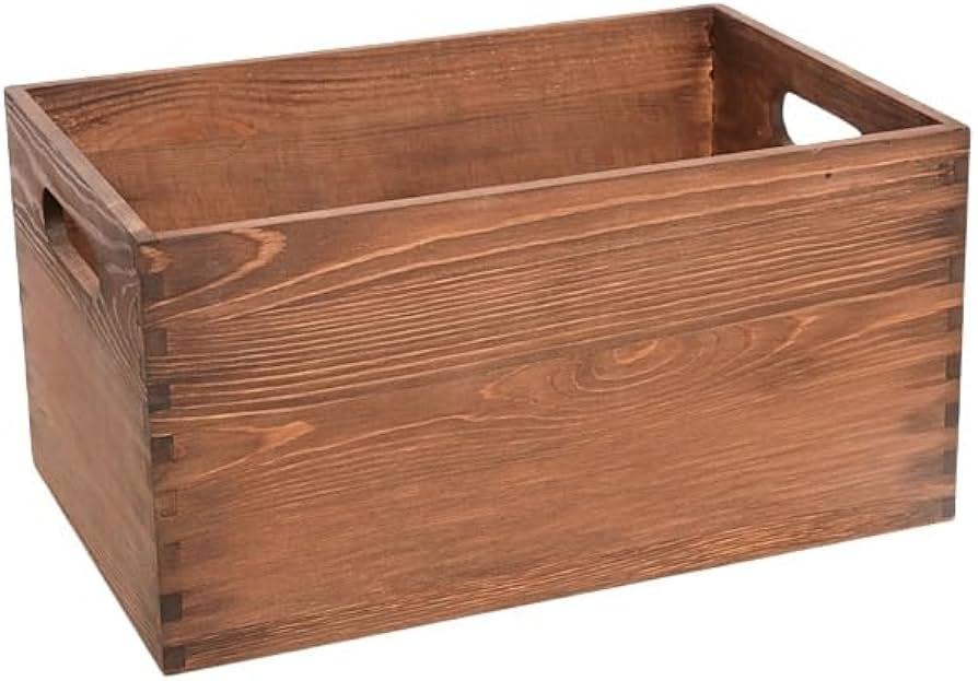 Amazon｜Akasooda 木箱収納 収納ボックス 天然木製 収納ケース