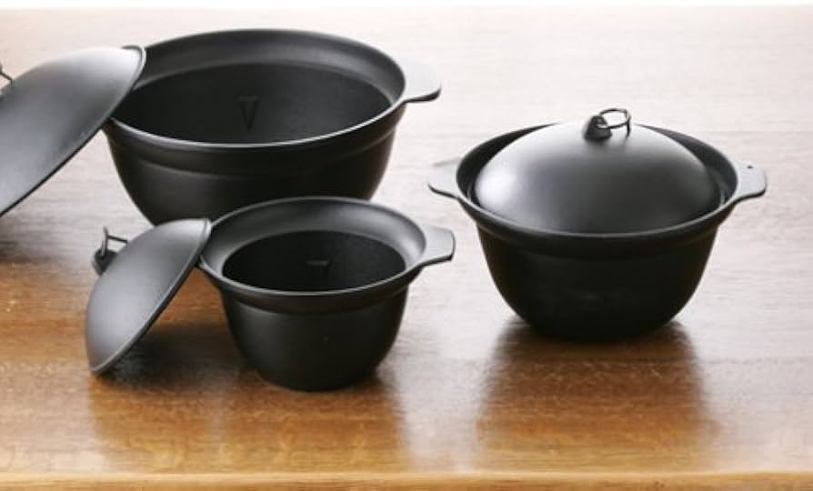 Amazon.co.jp : 盛栄堂 南部鉄 ごはん釜 5合炊 IH 200V対応 F-413