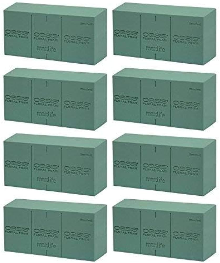 Amazon.com: Oasis Pack of 8 Standard Floral Foam Bricks. New and