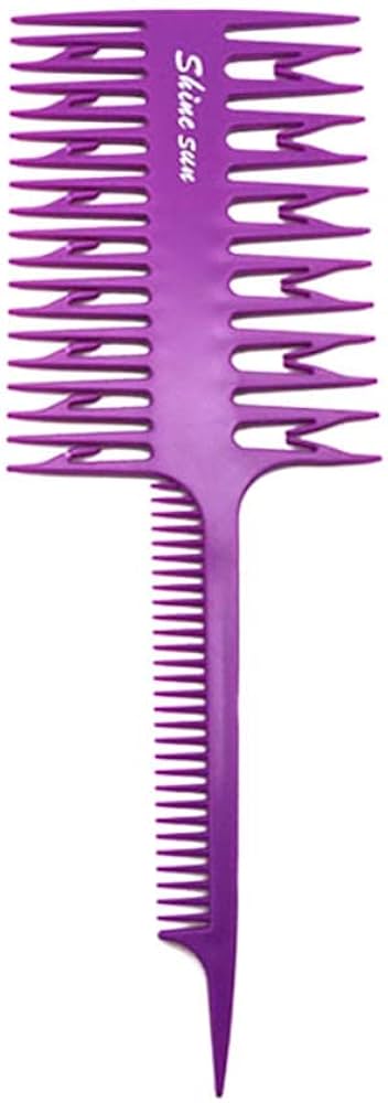 Amazon | くし先のとがった尾魚の骨の形くし髪染め着色セクションくし