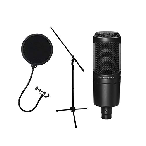 Amazon.co.jp: audio-technica AT2020 コンデンサーマイク＋ポップ