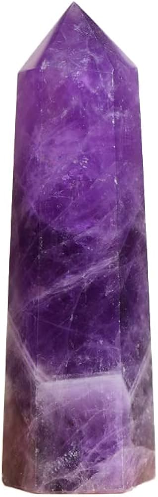 Amazon.co.jp: WUYOUSHI 1個 ドリームアメジスト 天然クリスタルタワー