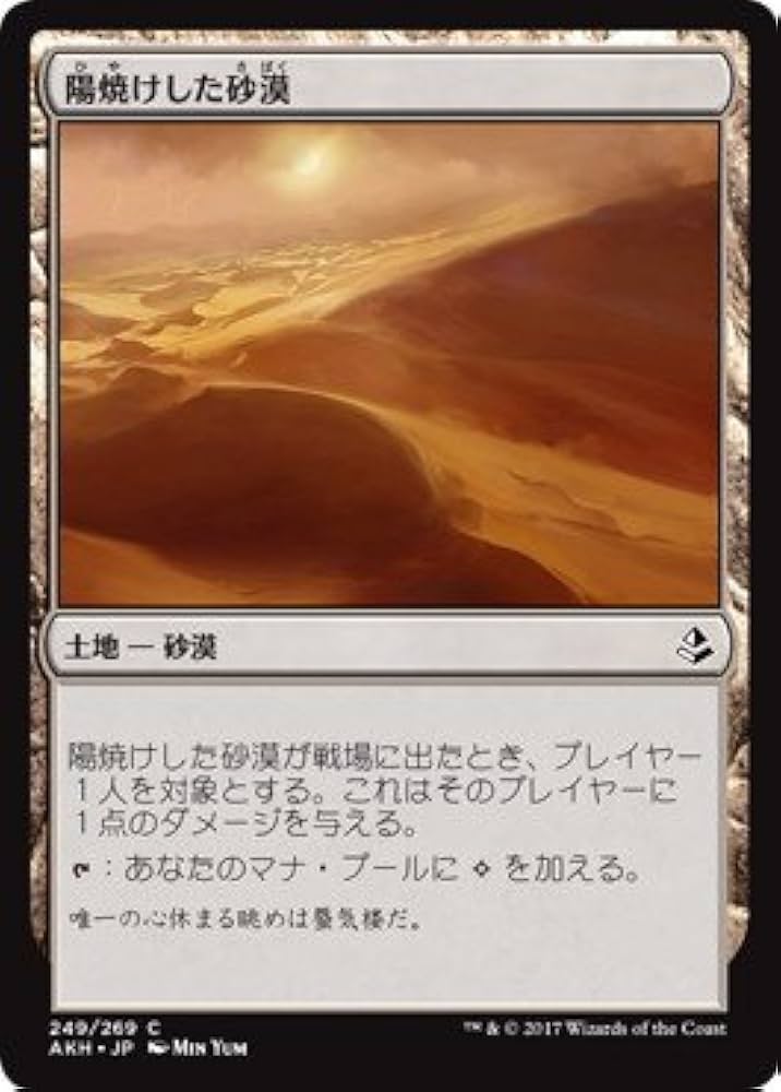 Amazon.co.jp: マジックザギャザリング MTG 土地 日本語版 陽焼けした