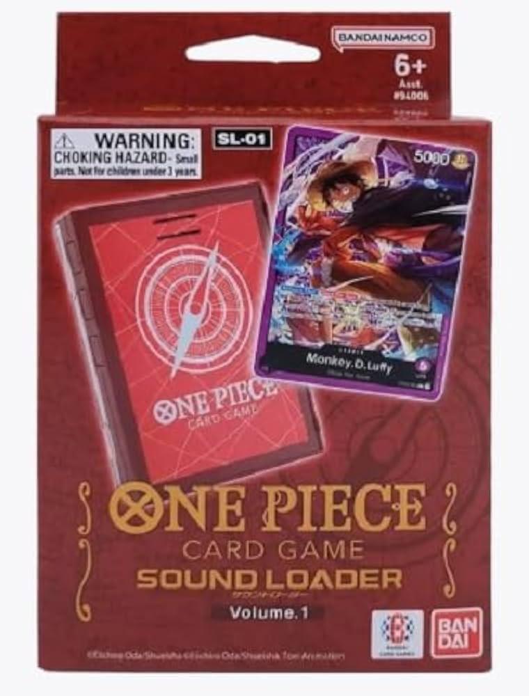 BANDAI 2024 One Piece TCG Card Game: Sound Loader Case Volume 1