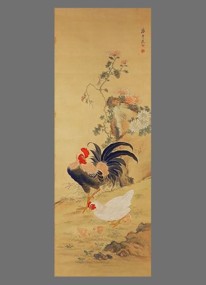 掘り出し品 日本江戸時代肉筆掛け軸 希少※4激安骨董品 X1037C15-1 掘り出し