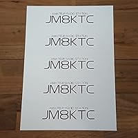 Amazon | アマチュア無線局 コールサインステッカー【ステンシルVer