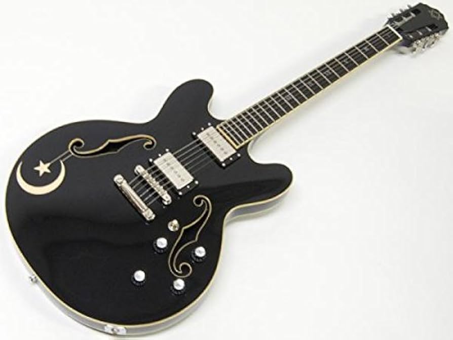 Amazon | EDWARDS ヤソウ BLK セミアコギター 有村竜太朗モデル 夜想