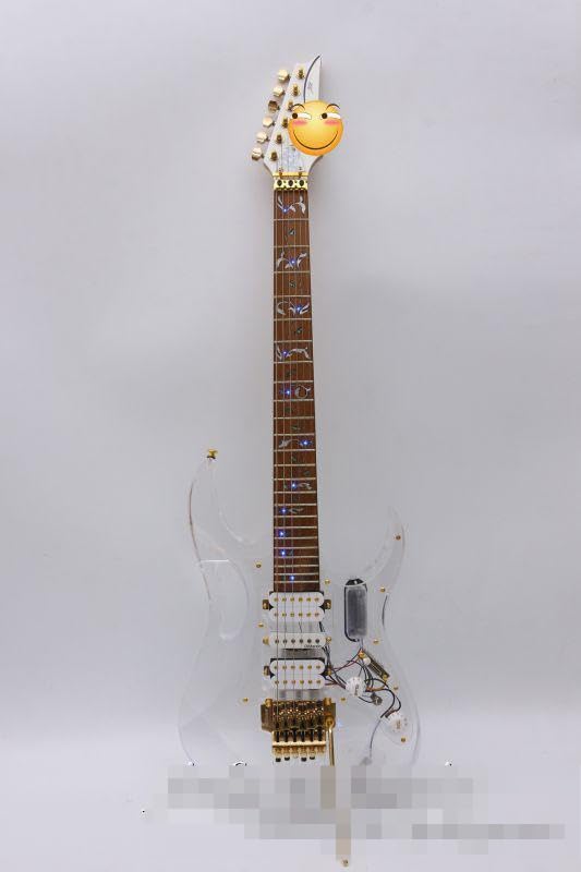 Amazon | 透明エレキギター メイプル ローズウッド指板 ギターネック