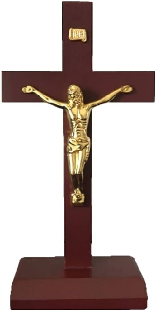 Amazon.co.jp: [AiO JAPAN] 【在庫限り】 木製キリスト像 木製十字架