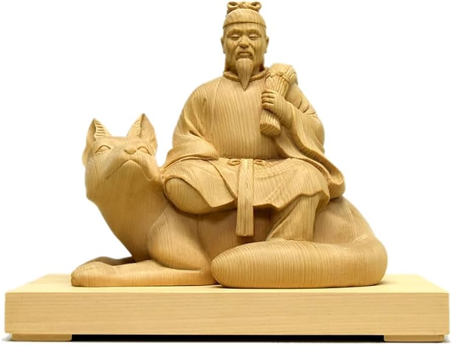 Amazon｜桧木【稲荷神】 「宇迦之御魂神（うかのみたまかみ）」 本体高