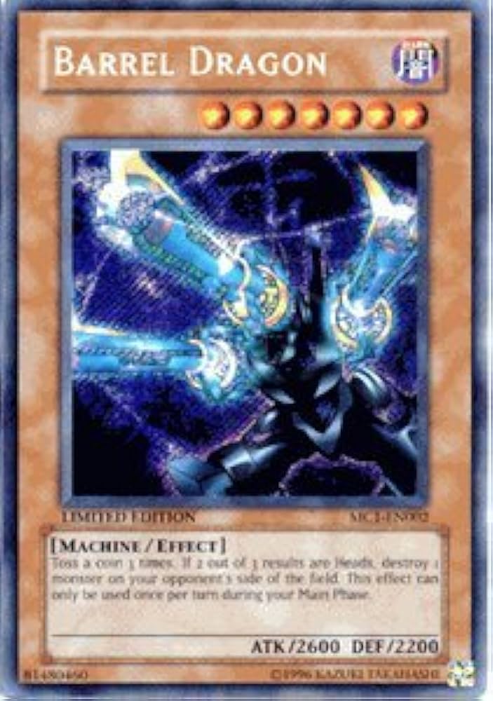 Amazon.com: Yu-Gi-Oh Limited Edition Single Card - Barrel Dragon