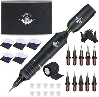 Amazon | プロのタトゥーマシン ワイヤレスタトゥーマシン セット