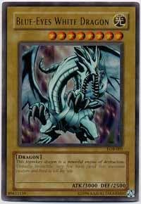 Amazon.com: Yu-Gi-Oh! - Blue-Eyes White Dragon (LOB-001) - Legend