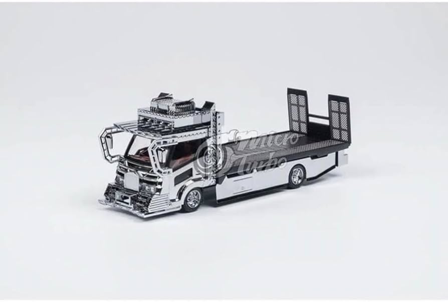 Amazon | Micro Turbo 1/64 積載車デコトラ V2 シルバー999台限定