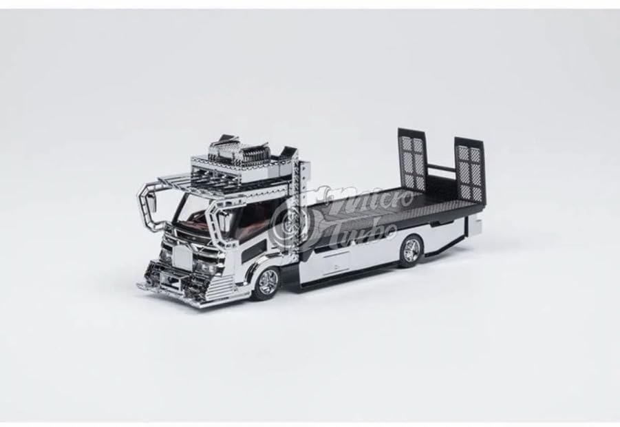 Amazon | Micro Turbo 1/64 積載車デコトラ V2 シルバー999台限定