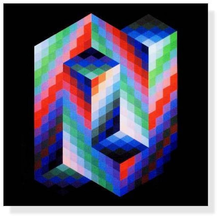 Amazon.co.jp: ポスター ヴィクトル ヴァザルリ Untitled From